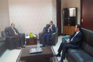 Le ministre des affaires étrangères reçoit le chargé d'affaires de l'ambassade de Syrie en Mauritanie
