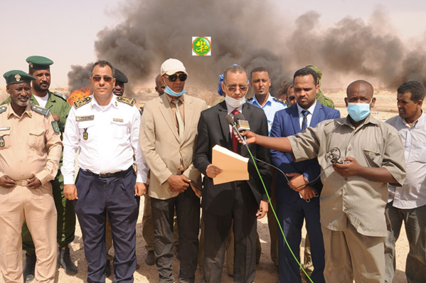 Incinération de grandes quantités de drogues et de stupéfiants Incinération de grandes quantités de drogues et de stupéfiants