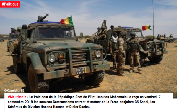 G5 Sahel : le nouveau commandant au Niger G5 Sahel : le nouveau commandant au Niger