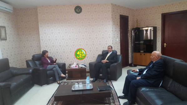 Le ministre des affaires étrangères reçoit l’ambassadrice allemande Le ministre des affaires étrangères reçoit l’ambassadrice allemande