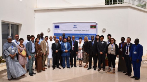 Premier comité de pilotage du partenariat UE – HCR sur le projet « Renforcement de la résilience des populations déplacées par l’instabilité au Nord du Mali et soutien à la coexistence pacifique entre communautés » en Mauritanie.