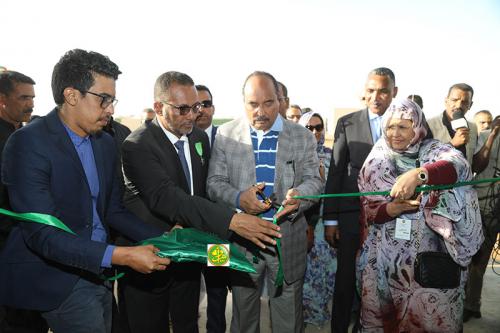 Le Président de la République inaugure l’usine Jewda à Néma