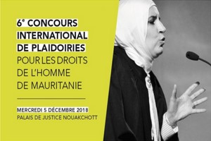 Concours international de plaidoiries, ce 5 décembre, à Nouakchott