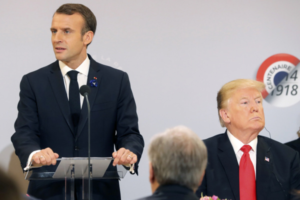 Macron tacle Trump sur son retrait de Syrie, signe d'une amitié qui chancelle Macron tacle Trump sur son retrait de Syrie, signe d'une amitié qui chancelle