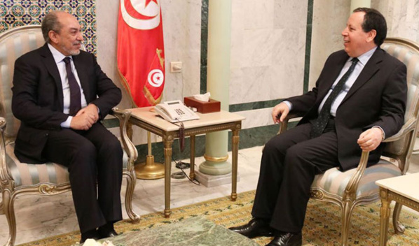 Khemaïes Jhinaoui a reçu l’ambassadeur de Mauritanie à Tunis