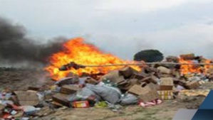 Incinération de produits périmés à Kaédi