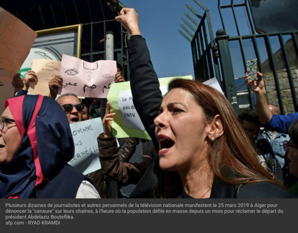 Algérie: des journalistes de la TV nationale dénoncent la "censure" Algérie: des journalistes de la TV nationale dénoncent la "censure"