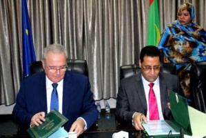 Neven Mimica et Moctar Djay ( nouakchott 30 juin 2018 ) Neven Mimica et Moctar Djay ( nouakchott 30 juin 2018 )