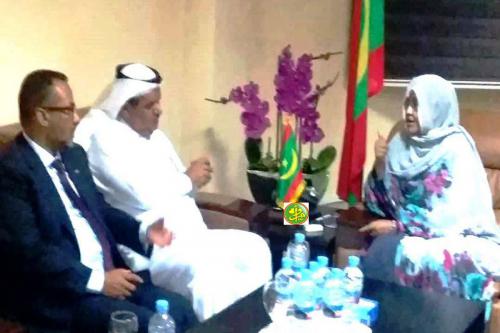 La ministre du développement rural reçoit une délégation d’hommes d’affaire saoudiens La ministre du développement rural reçoit une délégation d’hommes d’affaire saoudiens
