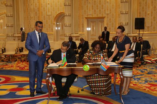 Signature d’un mémorandum d’entente sur les concertations bilatérales mauritano eswatinies Signature d’un mémorandum d’entente sur les concertations bilatérales mauritano eswatinies