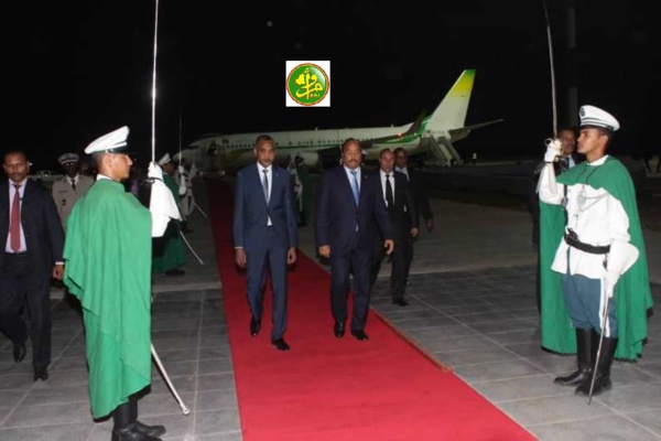 Le Président de la République regagne Nouakchott en provenance du Royaume d'Eswatini