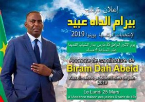 Présidentielle 2019-Biram Dah Abeid entame la conquête de Riad Présidentielle 2019-Biram Dah Abeid entame la conquête de Riad