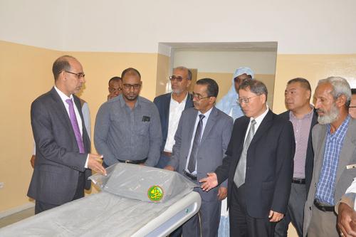 Le secrétaire général du ministère de la Santé visite les travaux en cours pour la réhabilitation de l'hôpital de l'Amitié à Arafat