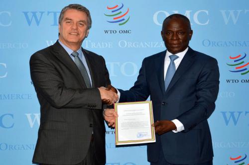 Le représentant de notre pays auprès de l’OMC présente ses lettres d’accréditation Le représentant de notre pays auprès de l’OMC présente ses lettres d’accréditation