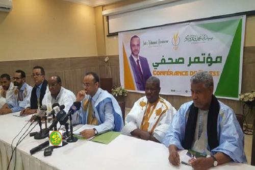 Le candidat Sidi Mohamed Ould Boubacar passe en revue les principaux axes de son programme électoral Le candidat Sidi Mohamed Ould Boubacar passe en revue les principaux axes de son programme électoral