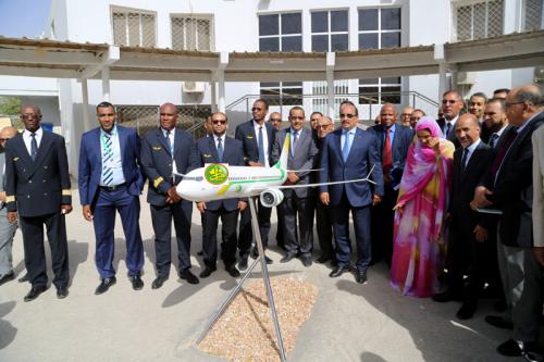 Le Président de la République visite la compagnie Mauritania Airlines Le Président de la République visite la compagnie Mauritania Airlines