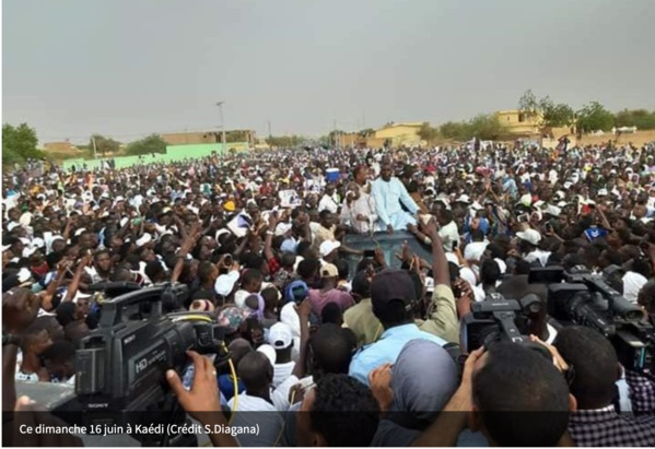 Birame Dah Abeid, extraordinaire percée dans les régions de l’Est et du Nord Birame Dah Abeid, extraordinaire percée dans les régions de l’Est et du Nord