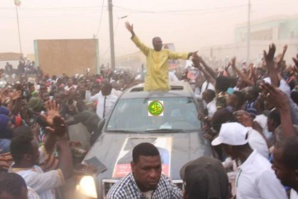 Le candidat Biram Dah Abeid préside un meeting électoral à Sélibabi