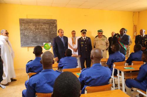 Le Président de la République visite le centre de formation professionnelle de l’armée nationale à Rosso