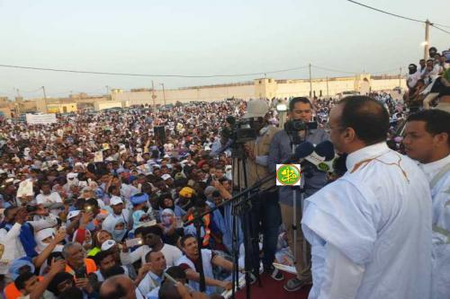 Le candidat Sidi Mohamed Ould Boubacar Ould Boussalef préside un meeting électoral à Nouadhibou Le candidat Sidi Mohamed Ould Boubacar Ould Boussalef préside un meeting électoral à Nouadhibou