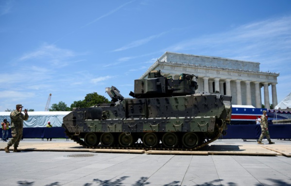 Washington se prépare à une fête nationale du 4 juillet peu ordinaire Washington se prépare à une fête nationale du 4 juillet peu ordinaire