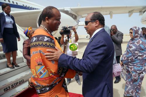 Le Roi de Swatini entame une visite en Mauritanie Le Roi de Swatini entame une visite en Mauritanie