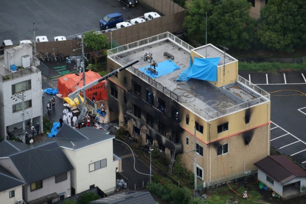 L'incendie criminel d'un studio d'animation au Japon fait 33 morts L'incendie criminel d'un studio d'animation au Japon fait 33 morts