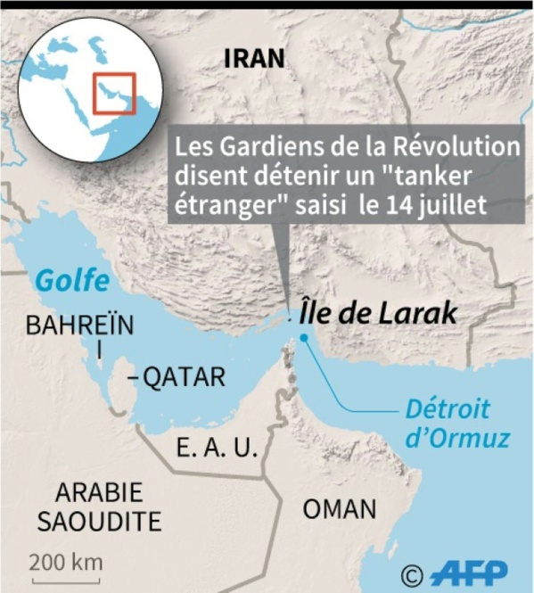 L'Iran dit détenir un tanker étranger accusé de "contrebande" L'Iran dit détenir un tanker étranger accusé de "contrebande"