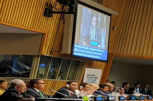 La Mauritanie présente son rapport de la Revue Nationale Volontaire sur les ODD au Forum Politique de haut Niveau sur le Développement Durable La Mauritanie présente son rapport de la Revue Nationale Volontaire sur les ODD au Forum Politique de haut Niveau sur le Développement Durable