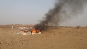 Aleg : Incinération de produits alimentaires périmés Aleg : Incinération de produits alimentaires périmés