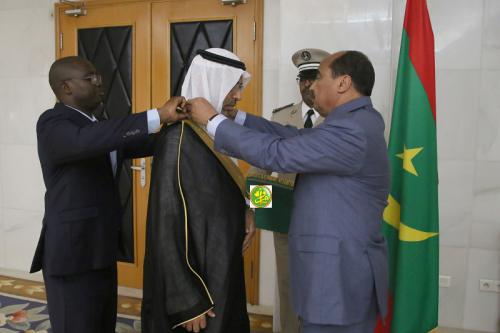 Le Président de la République décore l’ambassadeur du Royaume d’Arabie Saoudite Le Président de la République décore l’ambassadeur du Royaume d’Arabie Saoudite