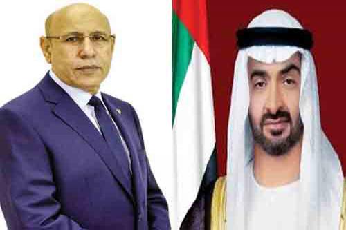 Le Président de la République reçoit une communication téléphonique du Prince héritier d’Abu Dhabi Le Président de la République reçoit une communication téléphonique du Prince héritier d’Abu Dhabi