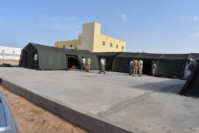 Aleg: L’armée nationale monte un hôpital pour recevoir les victimes des inondations et des pluies Aleg: L’armée nationale monte un hôpital pour recevoir les victimes des inondations et des pluies