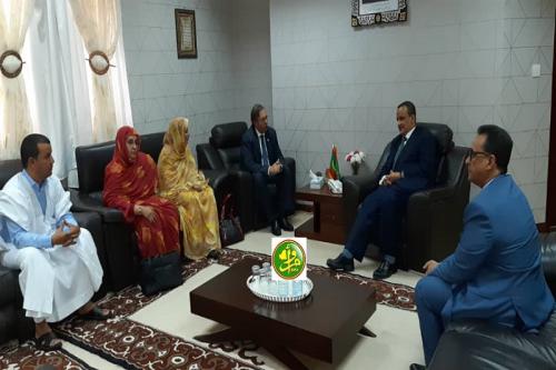 Le ministre des affaires étrangères reçoit une délégation du parlement panafricain Le ministre des affaires étrangères reçoit une délégation du parlement panafricain