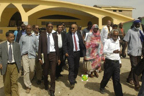 Le ministre des Pêches visite le marché au poisson de Nouakchott