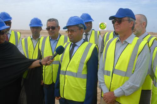 Le ministre de l’équipement s’informe de l’état d’avancement des travaux de la route Nouakchott-Rosso