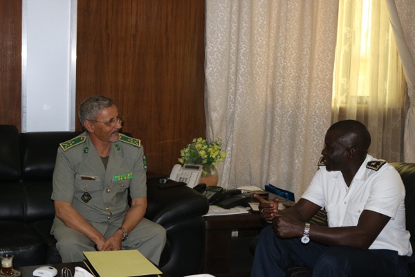 Mauritanie : Le chef de l’Armée reçoit le chef de la Marine sénégalaise