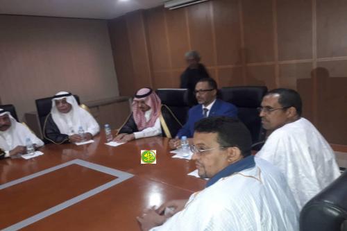 Le président du patronat mauritanien s’entretient avec la délégation du Conseil saoudien de la Choura