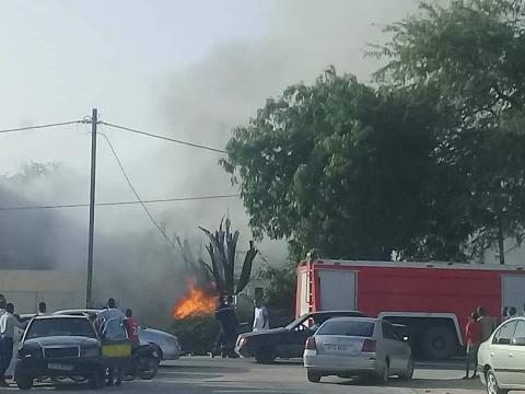 Incendie à proximité du Centre Hospitalier National