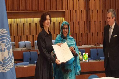 La Mauritanie remet à l’UNESCO ses documents de la convention contre le dopage