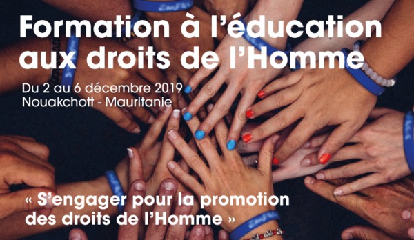 Formation à l'éducation aux droits de l'homme du 2 au 6 décembre 2019 en Mauritanie Formation à l'éducation aux droits de l'homme du 2 au 6 décembre 2019 en Mauritanie