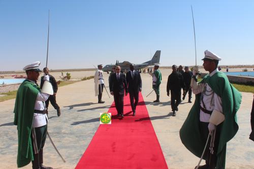 Le président de la République regagne Nouakchott en provenance d'Akjoujt Le président de la République regagne Nouakchott en provenance d'Akjoujt