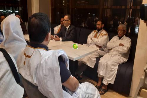 Le président de l’UPM rencontre des représentants de la colonie mauritanienne en Arabie Saoudite Le président de l’UPM rencontre des représentants de la colonie mauritanienne en Arabie Saoudite