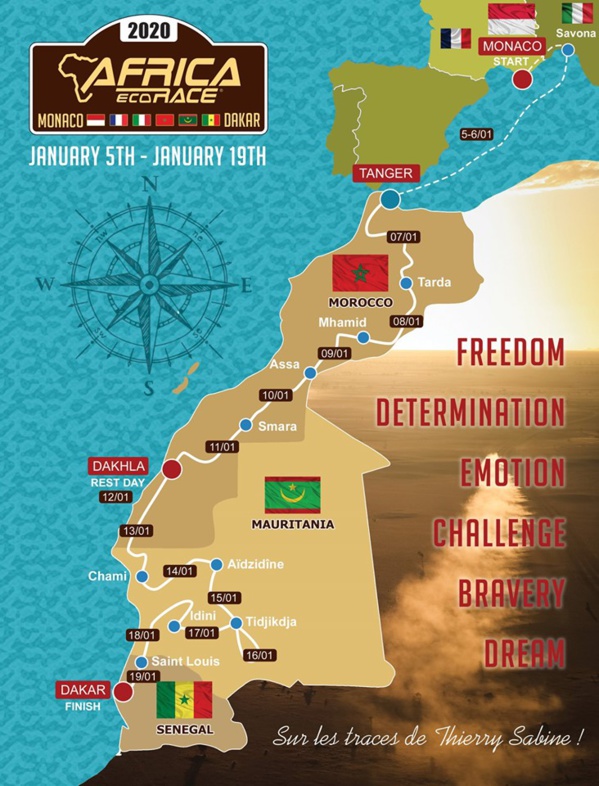 Arrivée en Mauritanie du rallye auto-moto Africa Eco Race