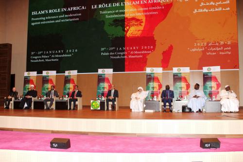 Le Président de la République préside la cérémonie d’ouverture du premier forum international sur le rôle de l’Islam en Afrique Nouakchott, 21/01/2020 Le Président de la République préside la cérémonie d’ouverture du premier forum international sur le rôle de l’Islam en Afrique Nouakchott, 21/01/2020