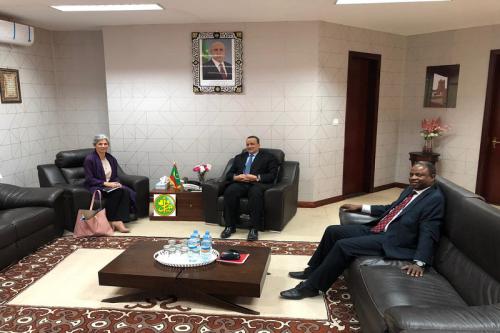 Le ministre des Affaires étrangères s’entretient avec la représentante résidente du HCR en Mauritanie Le ministre des Affaires étrangères s’entretient avec la représentante résidente du HCR en Mauritanie