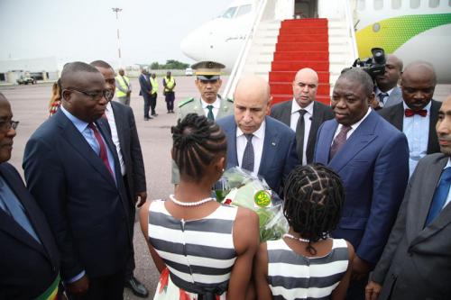 Arrivée du Président de la République à Brazzaville Arrivée du Président de la République à Brazzaville