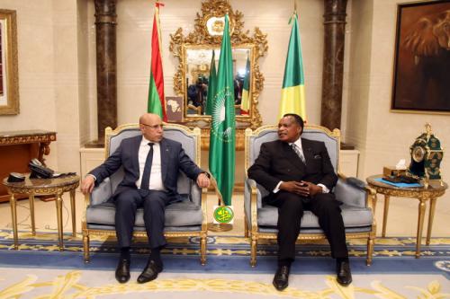 Le Président de la République effectue des entretiens avec son homologue congolais Le Président de la République effectue des entretiens avec son homologue congolais