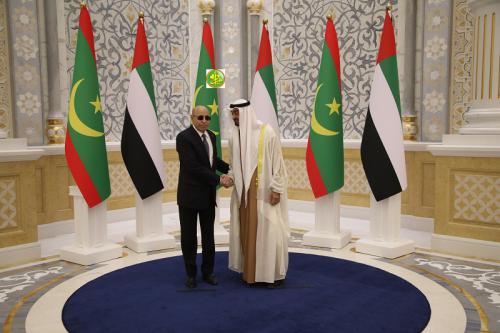 Accueil chaleureux réservé au Président de la République au palais de la Nation d’Abu-Dhabi Abu-Dhabi, 02/02/2020 Accueil chaleureux réservé au Président de la République au palais de la Nation d’Abu-Dhabi Abu-Dhabi, 02/02/2020