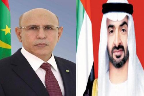 dLe Président de la République exprime ses remerciements au prince héritier d’Abu Dhabi dLe Président de la République exprime ses remerciements au prince héritier d’Abu Dhabi